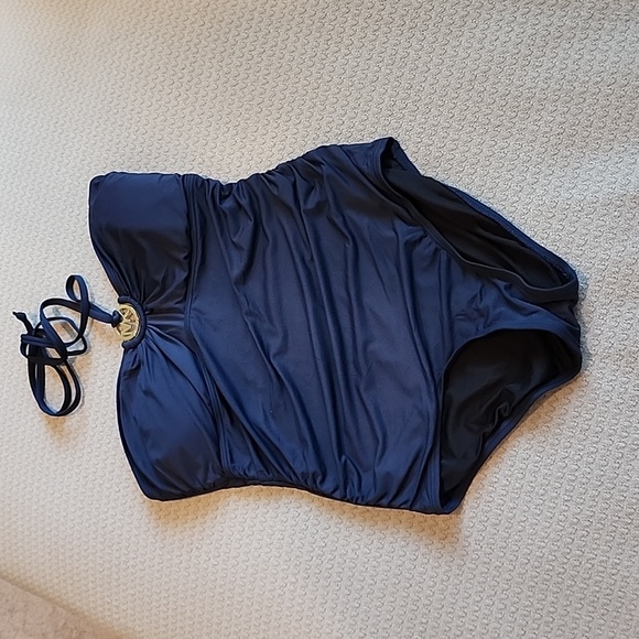 MICHAEL Michael Kors Other - MICHAEL KORS Logo Ring Halter Swimsuit